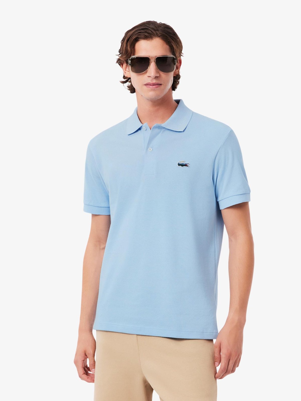 Classic Fit Landscape Crocodile Piqué Polo Shirt Overview