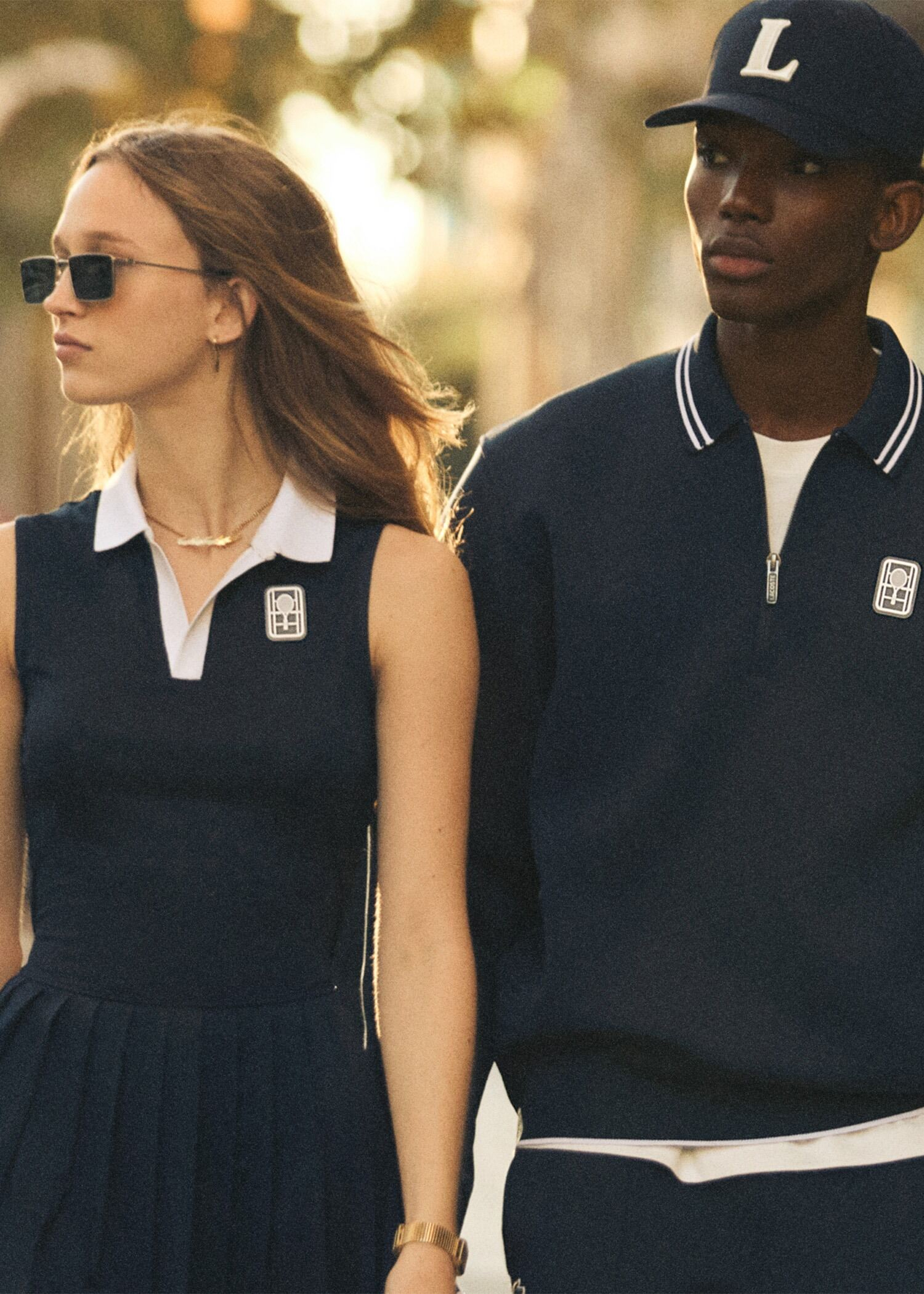 Male & Female in Lacoste Tennis