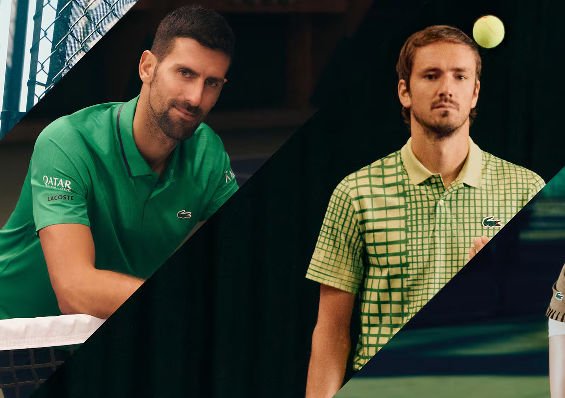 Tennis Greats in Lacoste