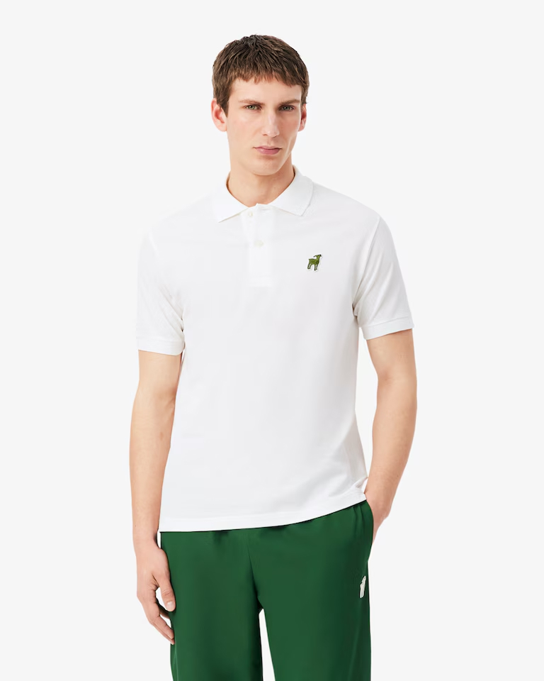 White GOAT polo