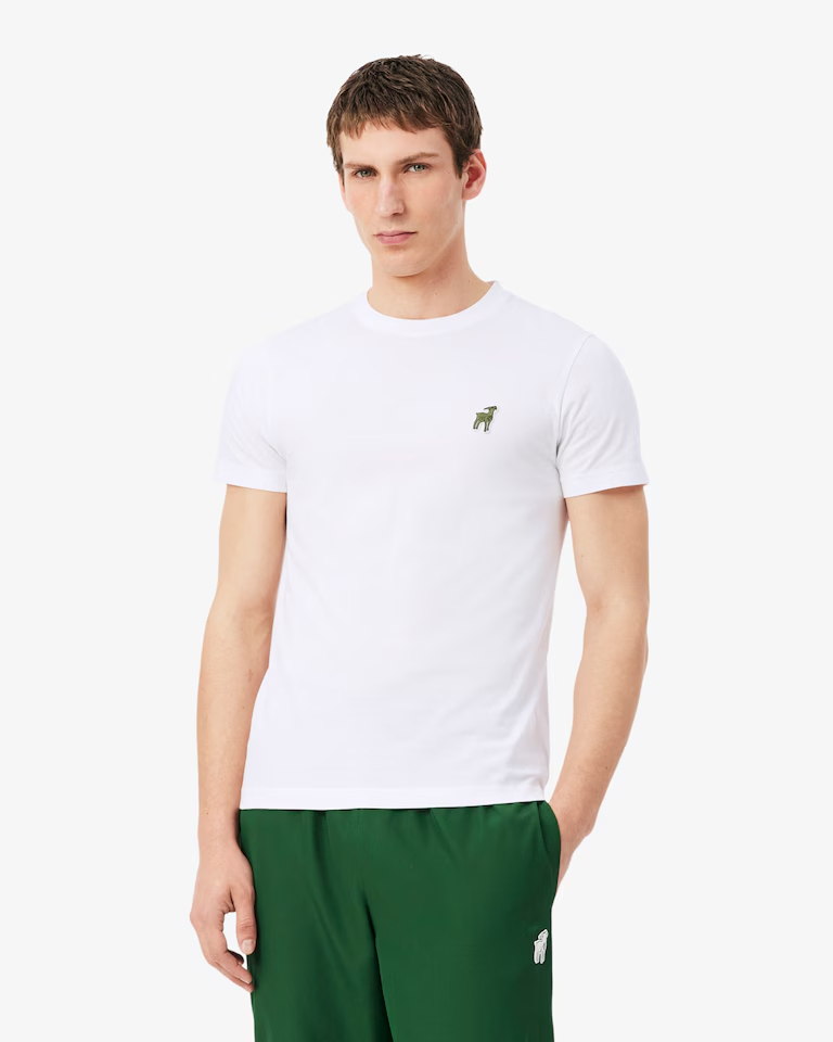 White GOAT polo