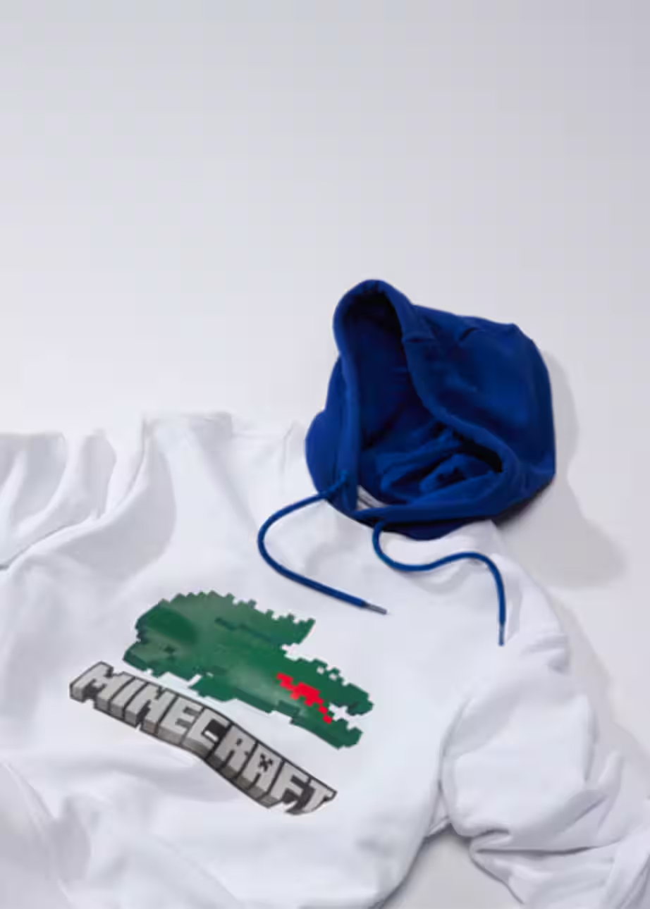 Lacoste X Minecraft white & blue