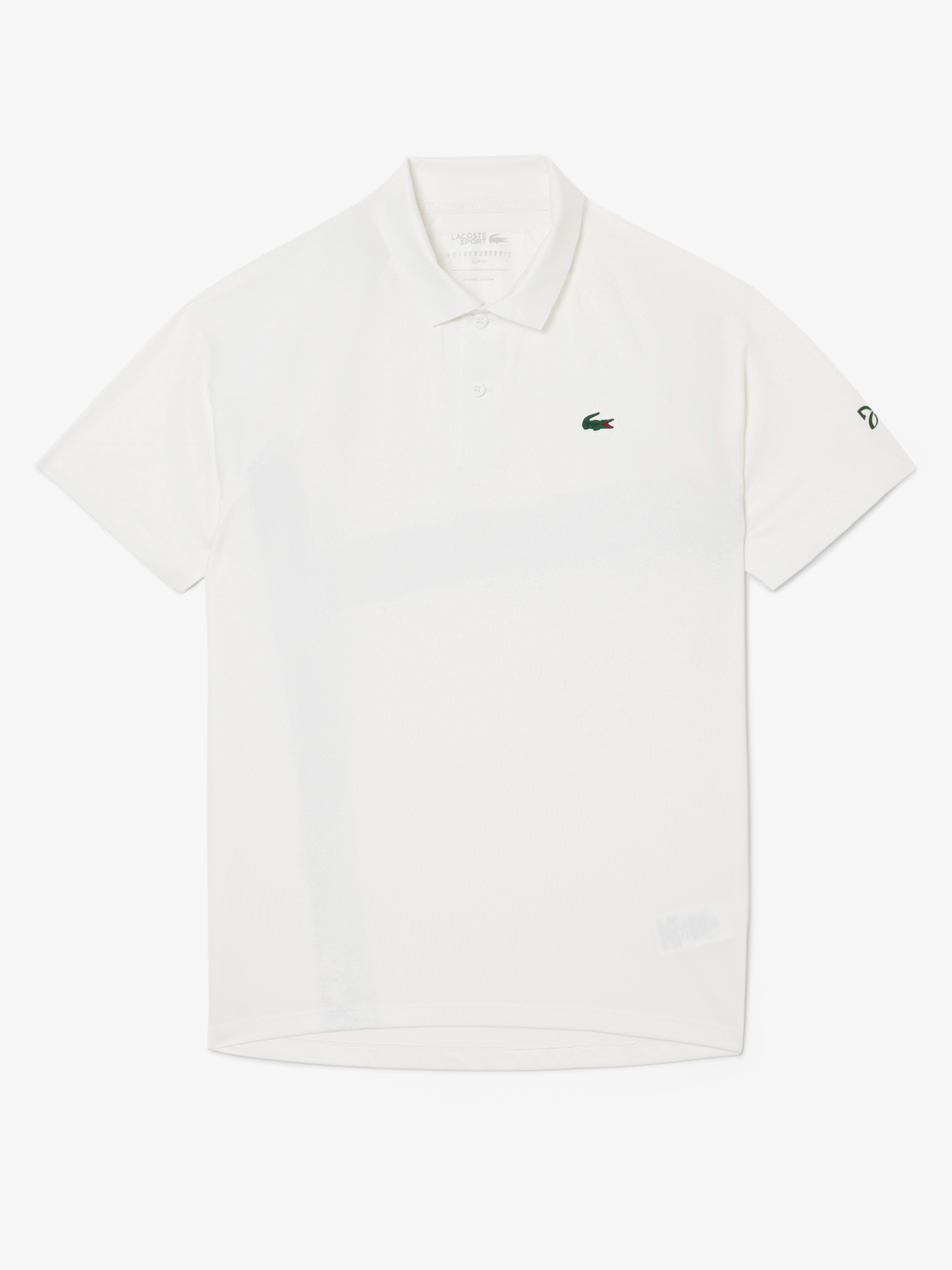 Lacoste Tennis x Novak Djokovic On Court Polo Shirt White