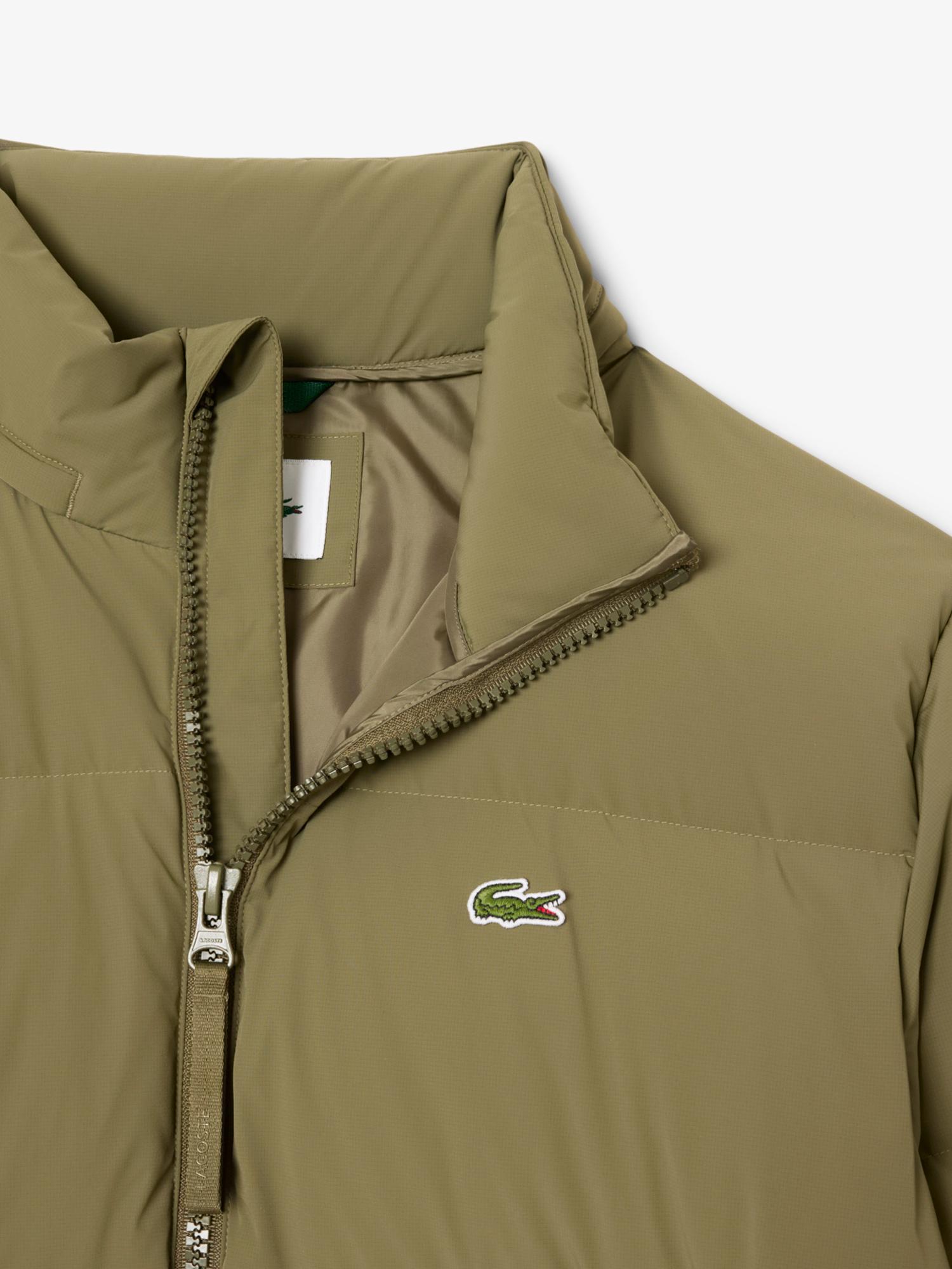 Water-Repellent Hooded Down Jacket Olive | Lacoste Australia