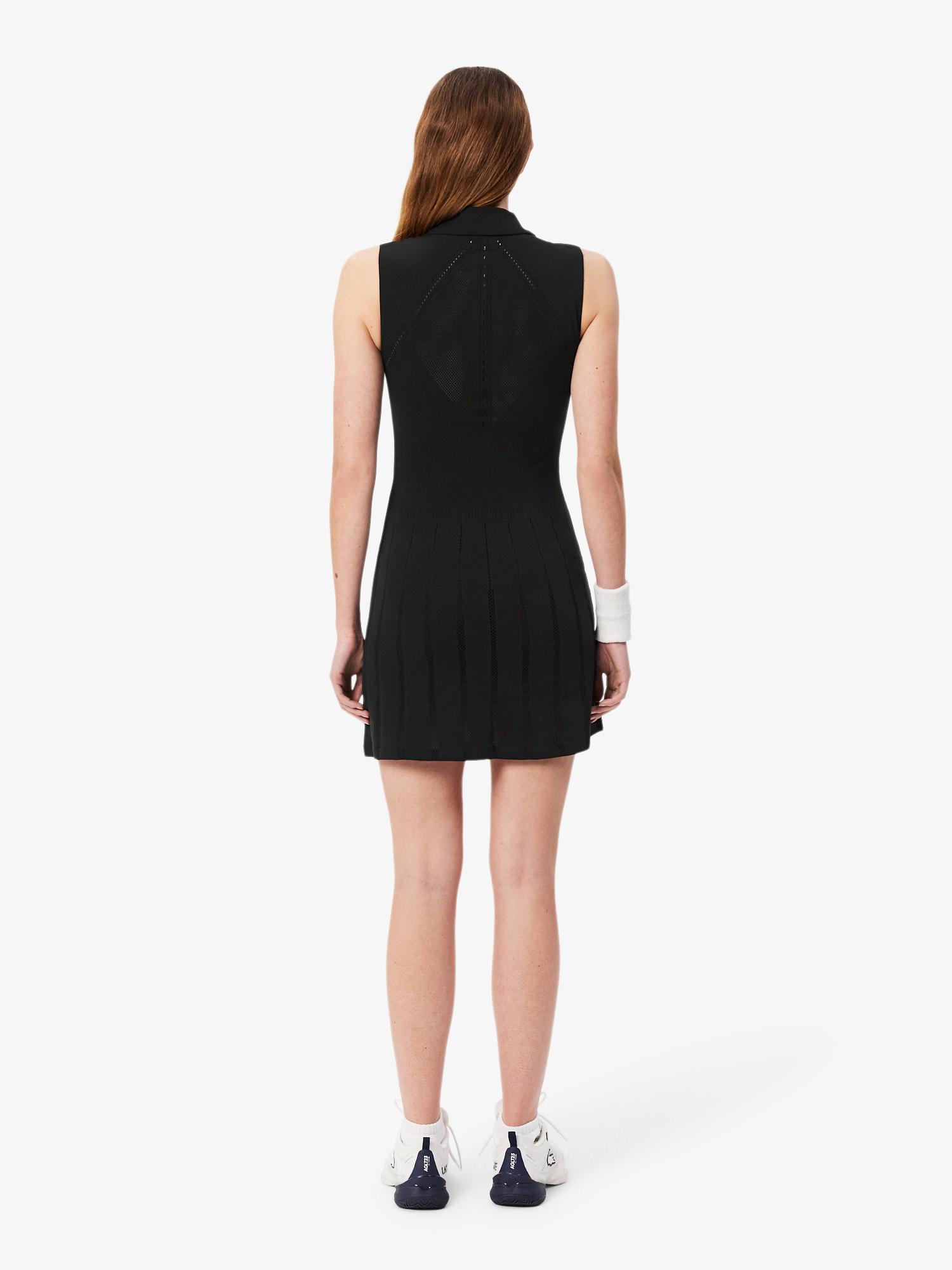 Lacoste Stretch Tennis Dress and Shorts Black | Lacoste Australia