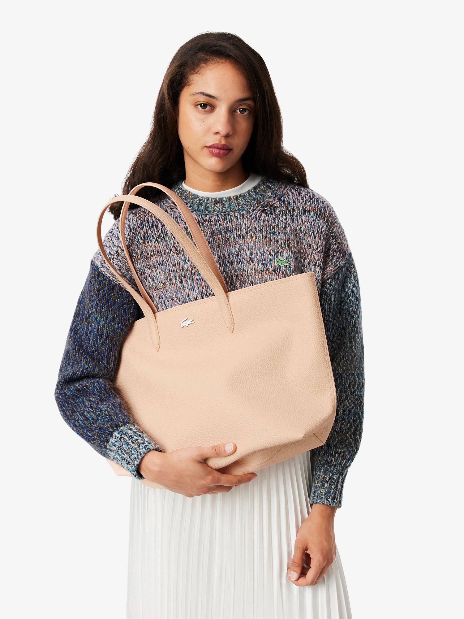 Lacoste Anna Zipped Tote Angora Latte | Lacoste Australia