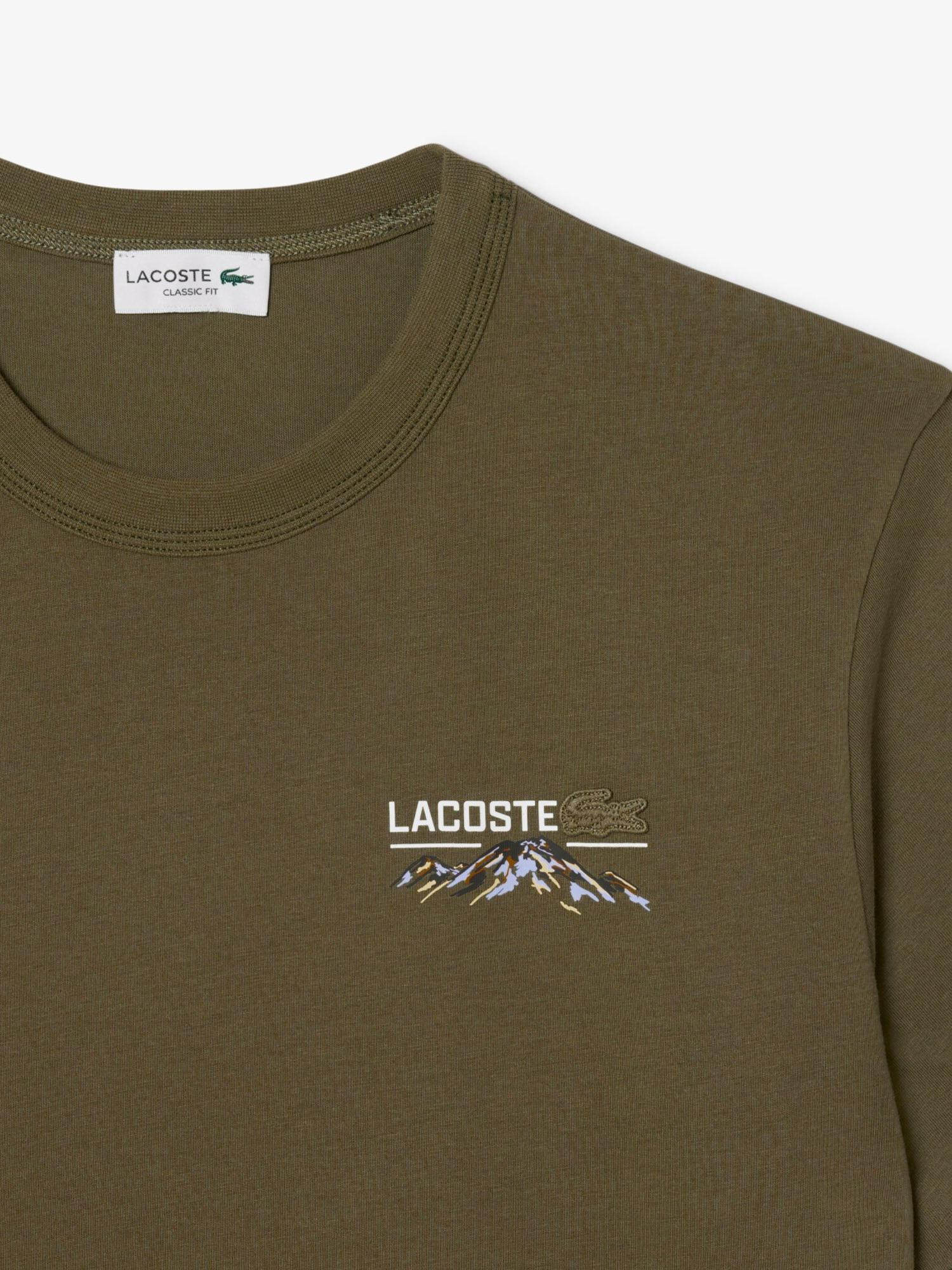 Multi Print Jersey T-shirt Olive | Lacoste Australia