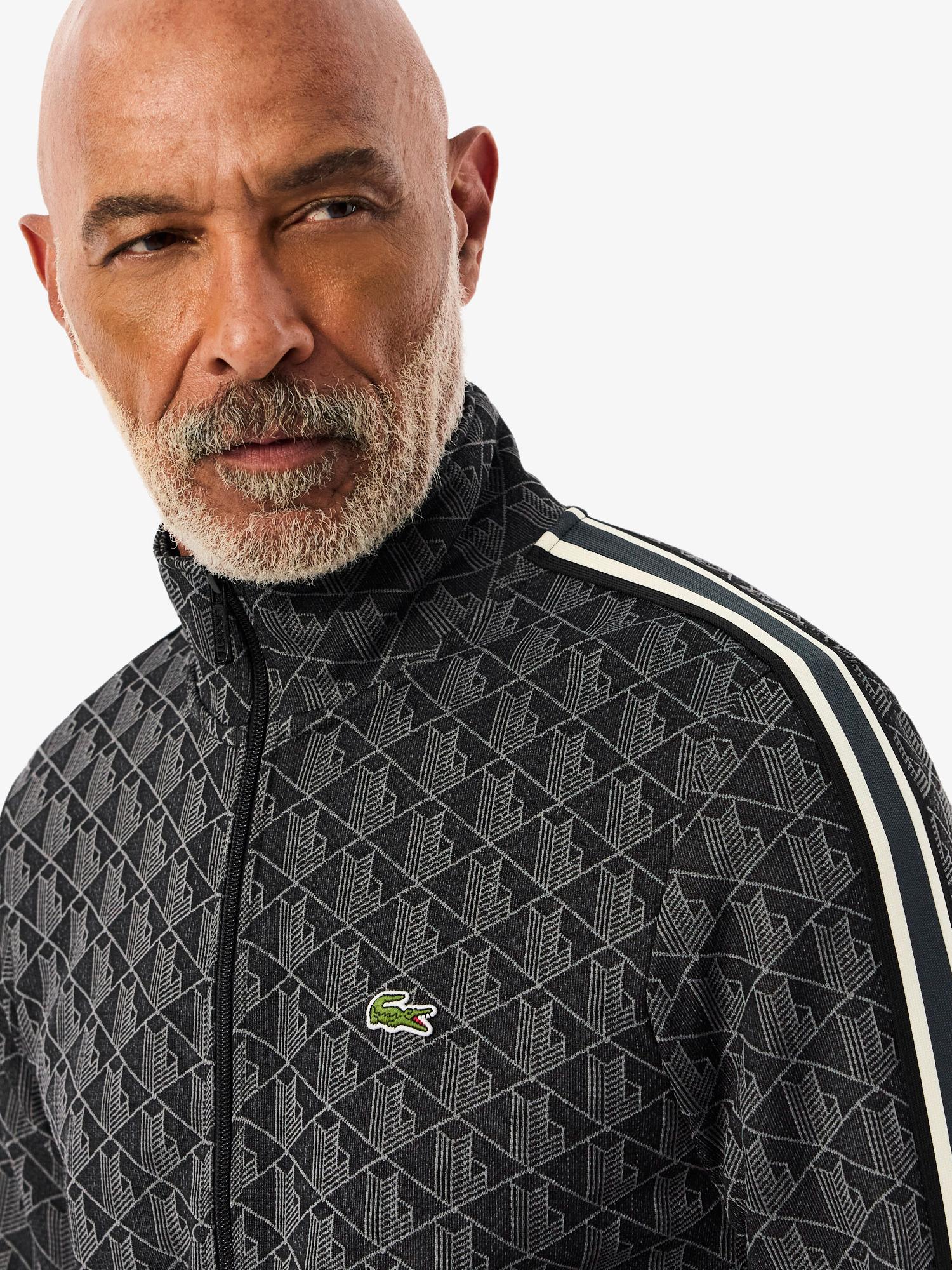 Paris Zip-Up Jacquard Track Jacket Black / Graphite | Lacoste