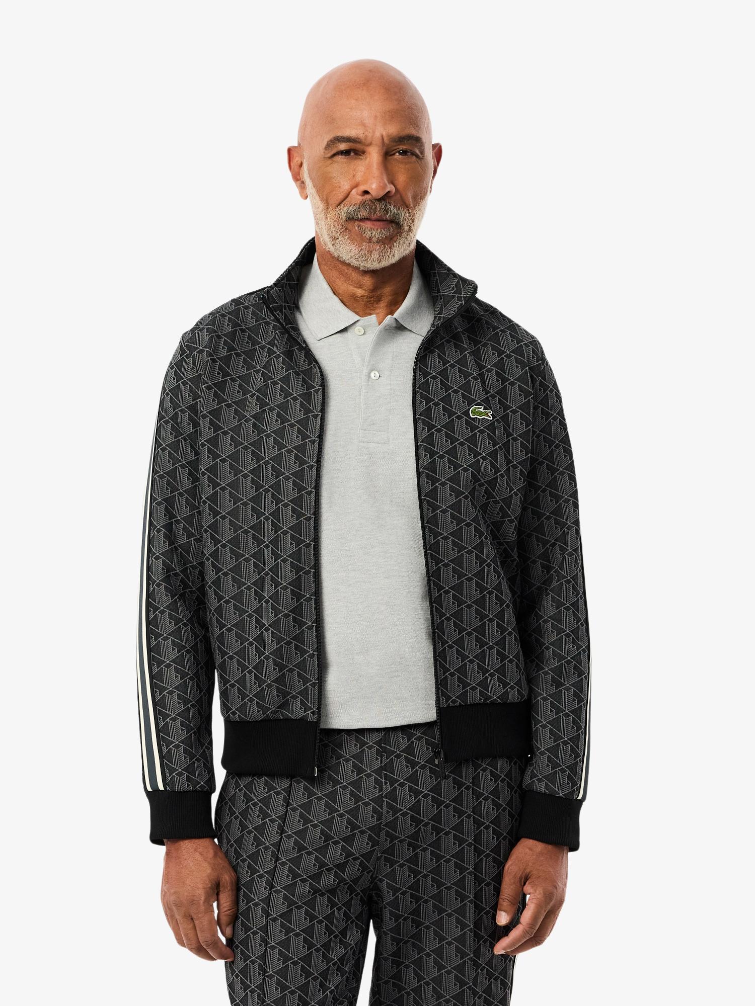 Paris Zip-Up Jacquard Track Jacket Black / Graphite | Lacoste