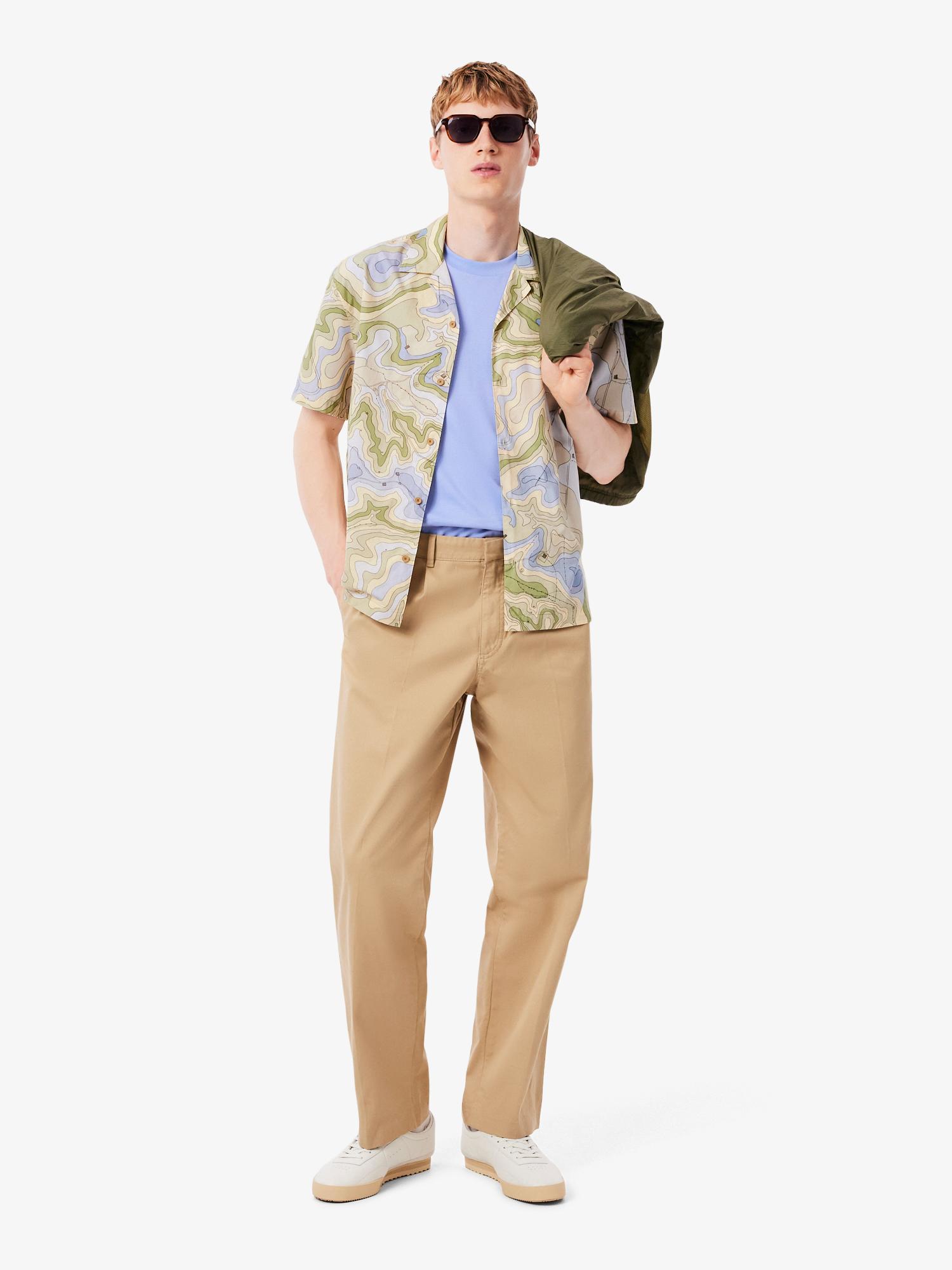 Relaxed Fit Short Sleeved Shirt Viennese/Delphinium | Lacoste