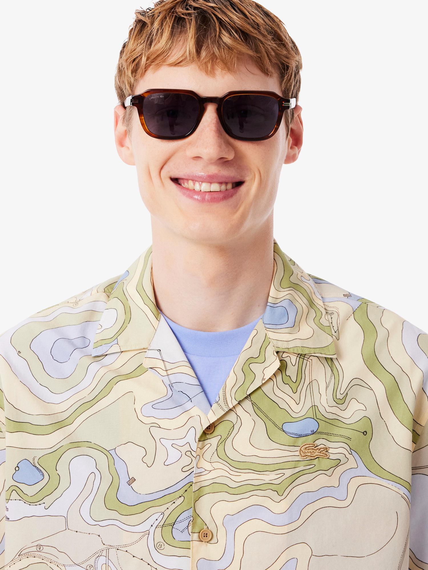 Relaxed Fit Short Sleeved Shirt Viennese/Delphinium | Lacoste
