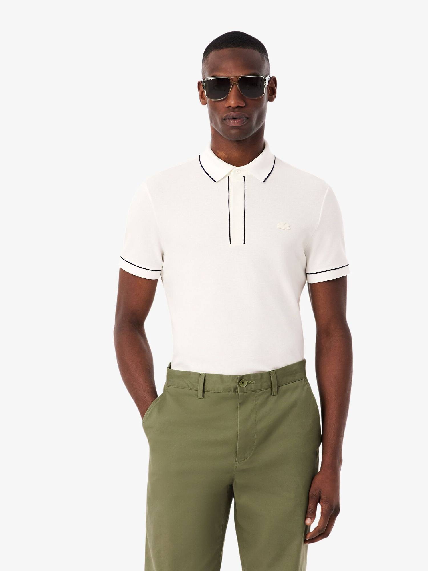 Lacoste Regular Fit Paris Stretch Piqué Polo Shirt Green | Lacoste