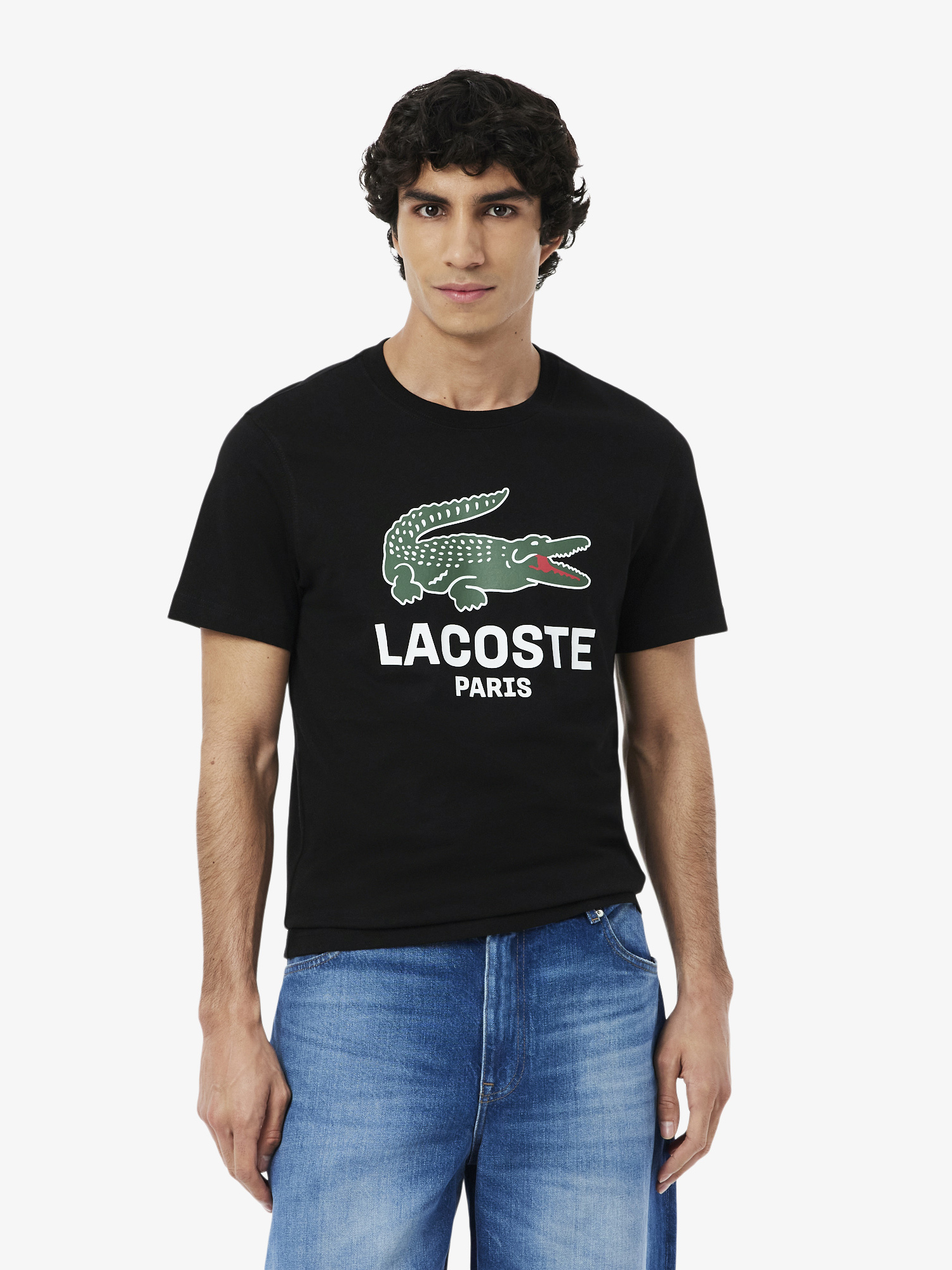 Printed Cotton T-shirt Sinople | Lacoste Australia