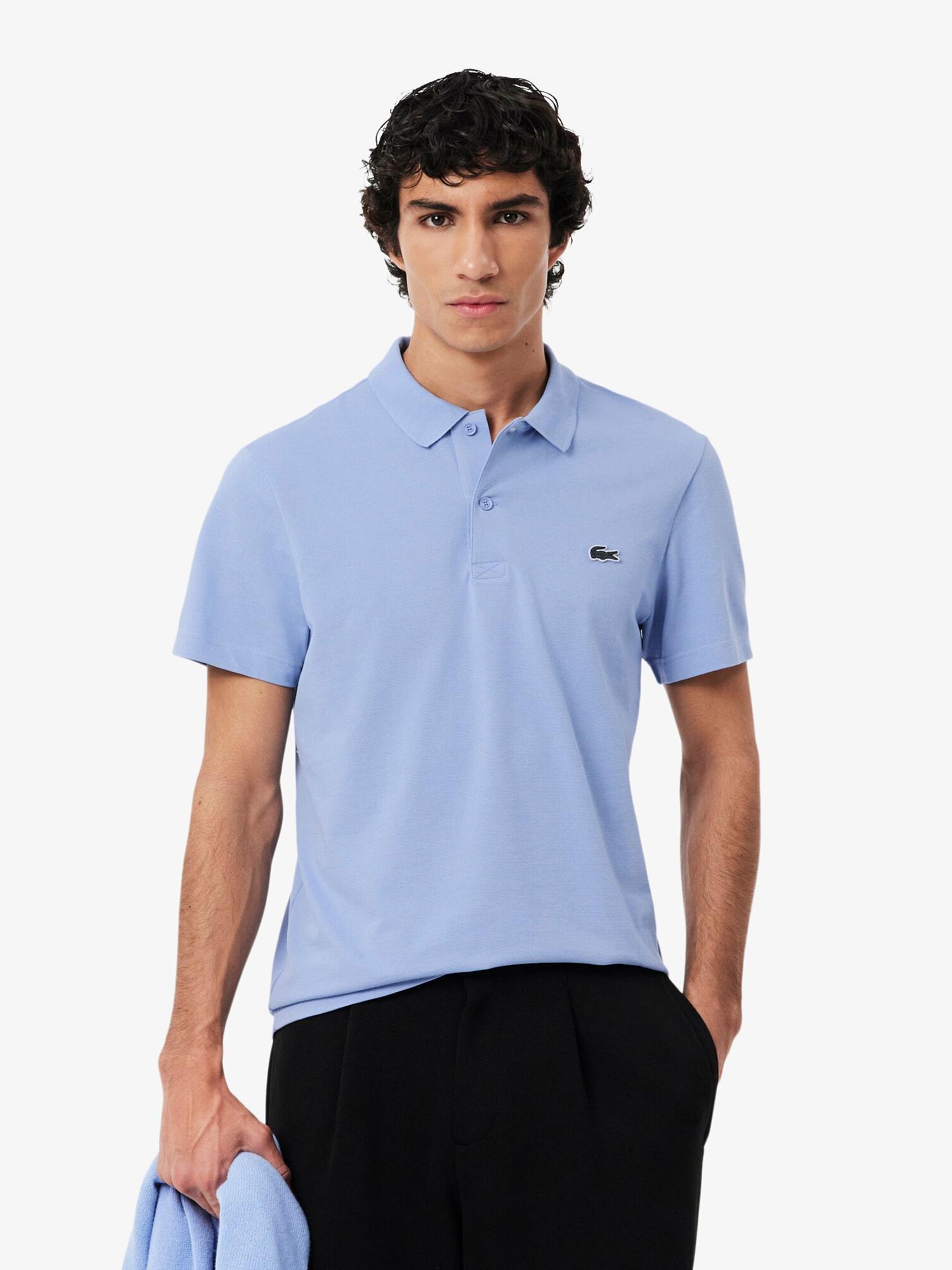 Regular Fit Cotton Blend Polo Shirt Delphinium | Lacoste Australia