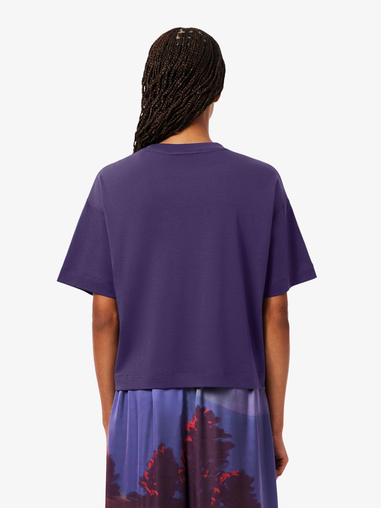 Lacoste Relaxed Fit Landscape Crocodile T-shirt Velvet | Lacoste