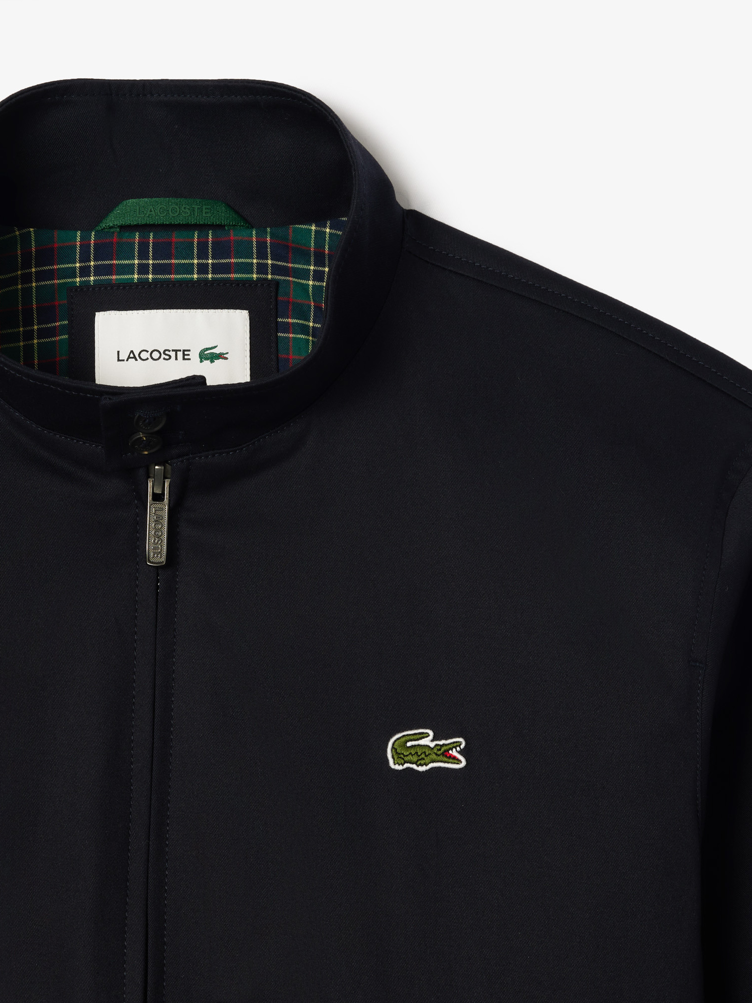 Water-Repellent Twill Harrington Jacket Abysm | Lacoste Australia