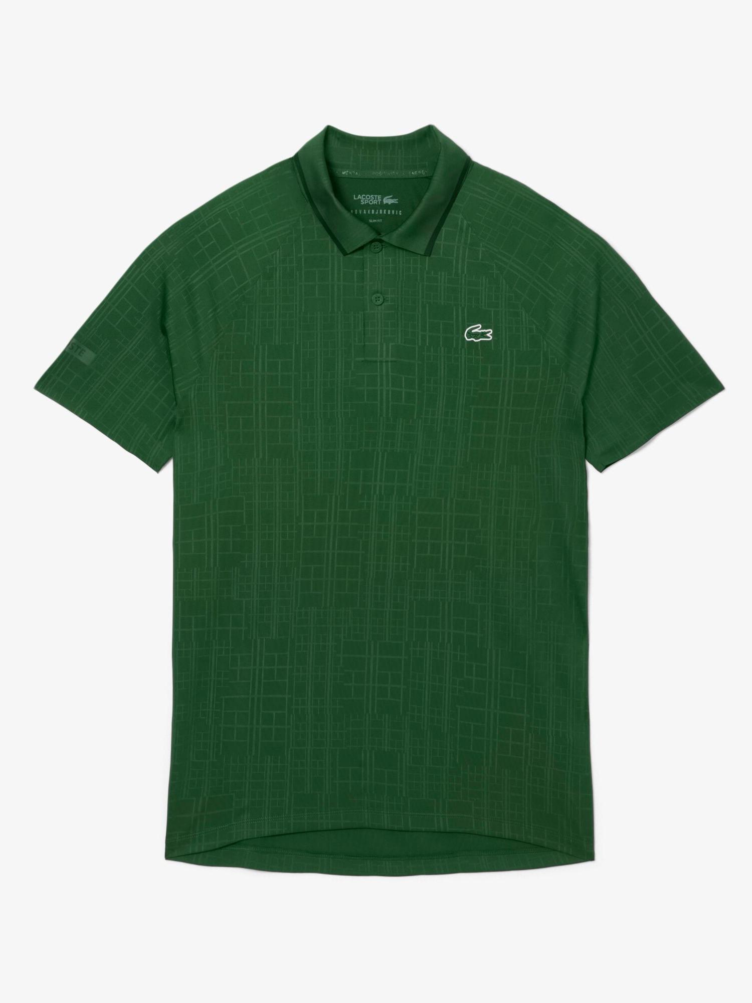 Lacoste Tennis x Novak Djokovic On Court Polo Shirt Green