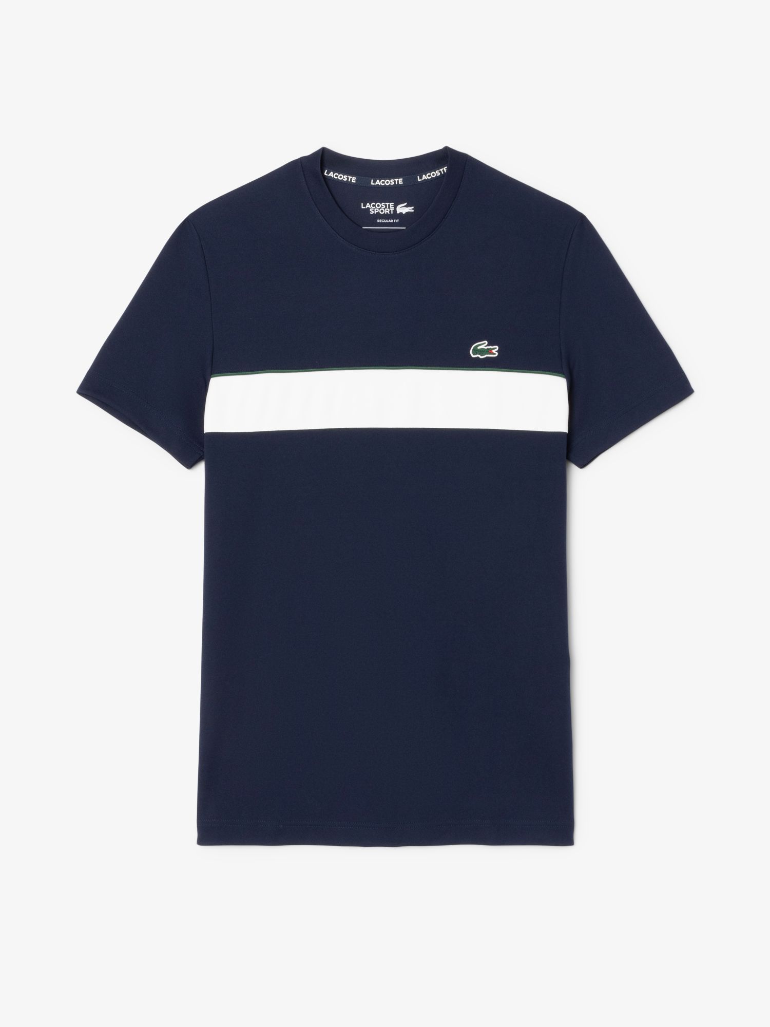 Ultra Dry Printed Tennis T-shirt Navy Blue/Flour | Lacoste Australia