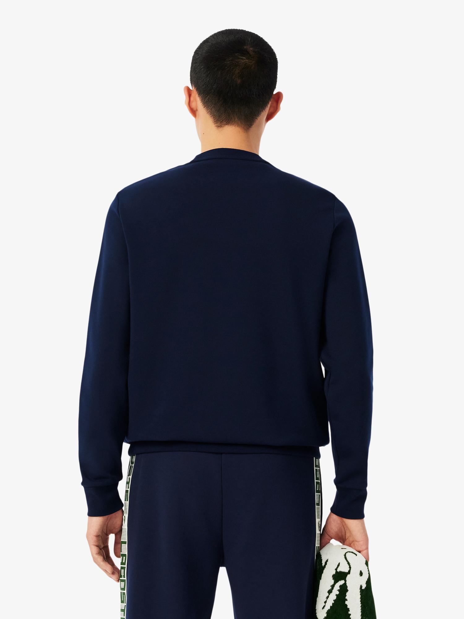 Branded Stripe Tennis Sweatshirt Navy Blue | Lacoste Australia