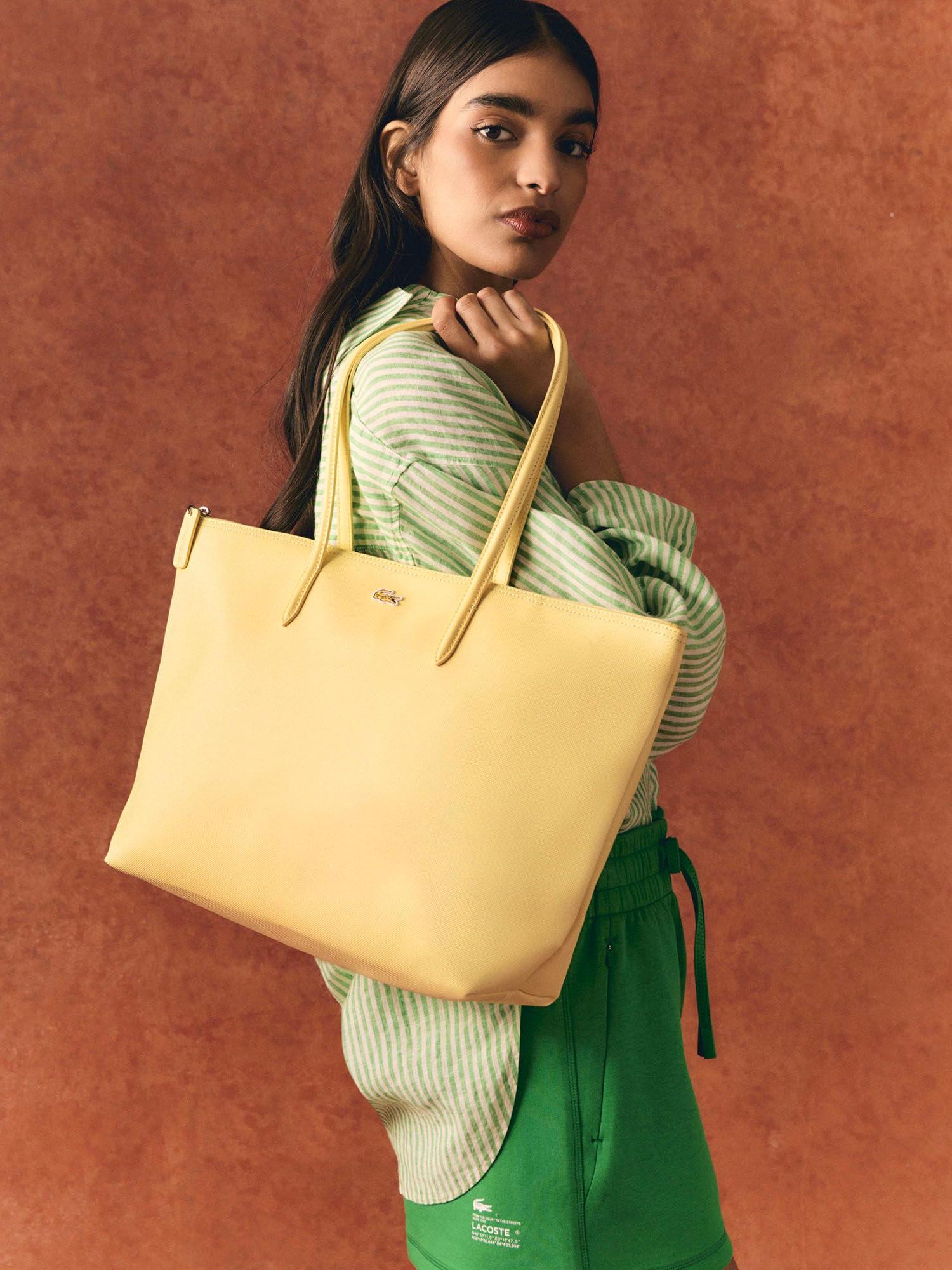 Large L.12.12 Concept Tote Jaune | Lacoste Australia